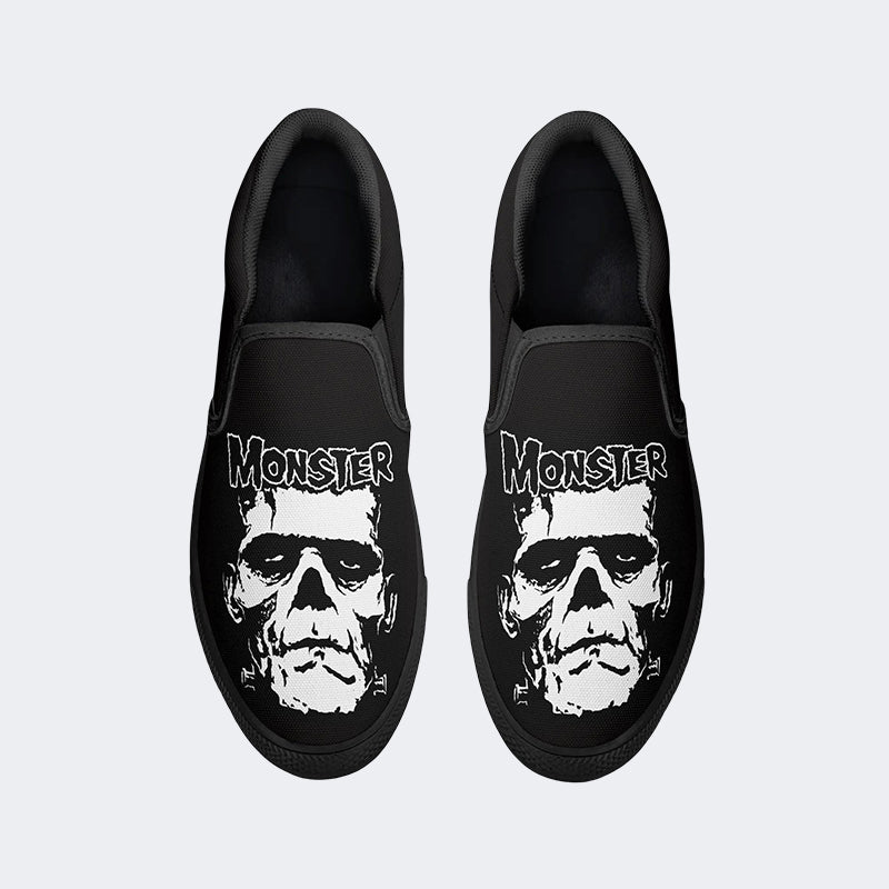 Chaussures unisexes à enfiler Monster Skull 