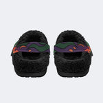 Green Raven - Fur Lined Slippers/Sandals