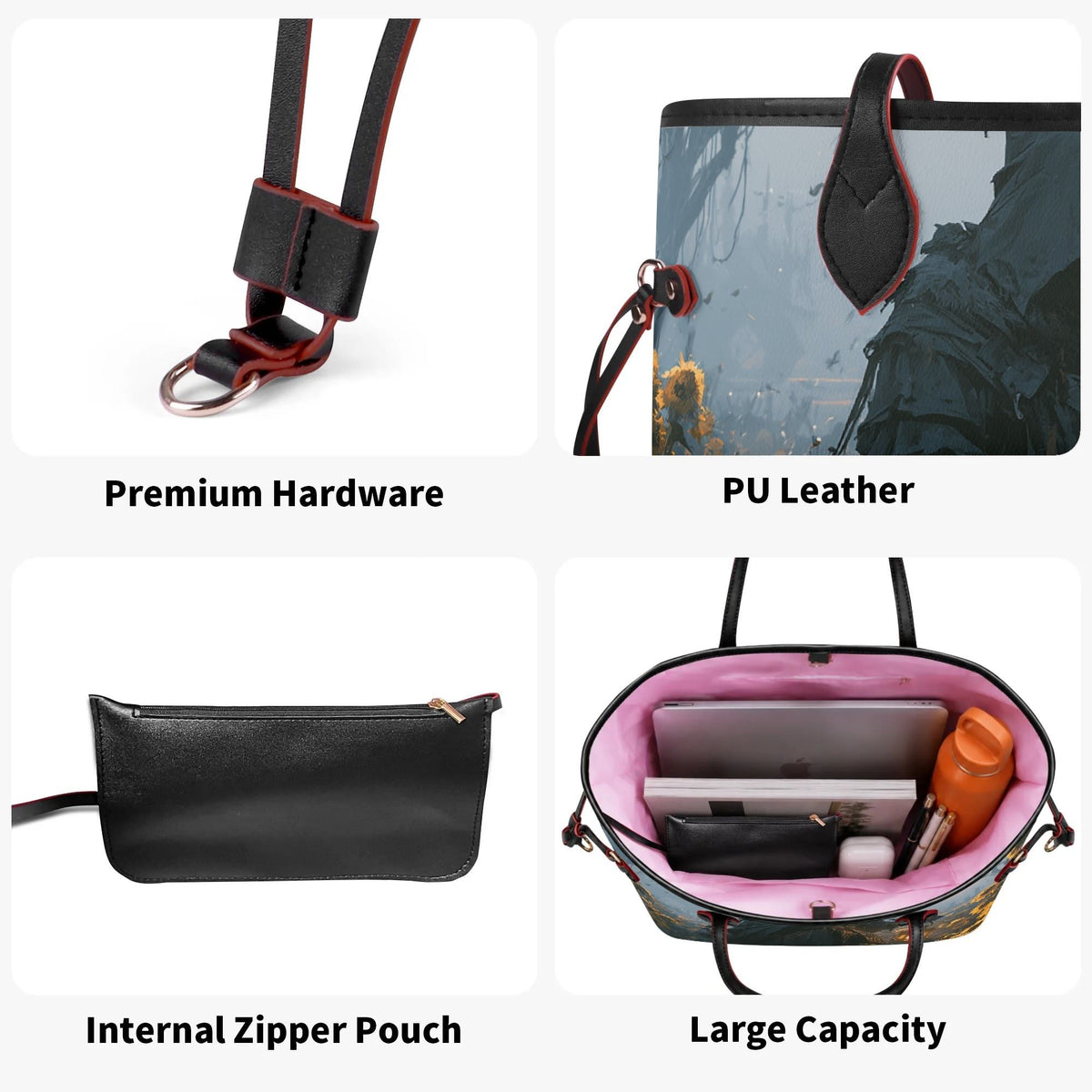 Gothic Lantern Reaper - Large capacity handbag