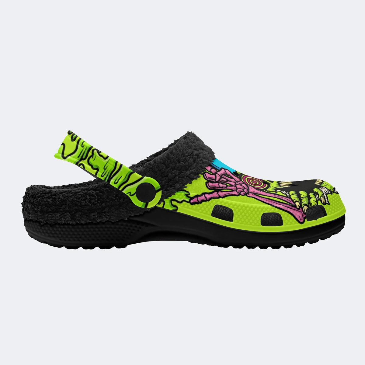 Toxic Trip - Fur Lined Slippers/Sandals