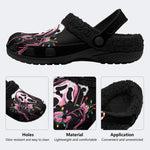 Gothmas Holiday Ghost‑ Fur Lined Slippers/Sandals