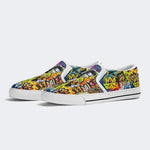 Unisex Boxer Graffiti Kunstdruck - Slip On Schuhe 