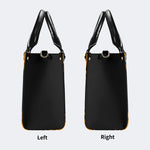 Horror Sword Snake Print - Leather Handbag