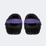 Gothic Purple Spider - Fur Lined Slippers/Sandals