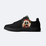 Horror Santa Claus Ghostface Print - Skateboard Sneakers