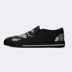 Death Moth Vintage Print - Slip On Shoes