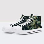 Fire Skeleton Print High Tops