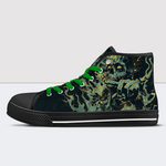 Fire Skeleton Print High Tops