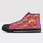 Smiley Face Print High Tops