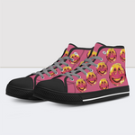 Smiley Face Print High Tops