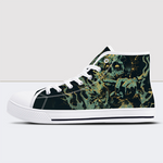 Fire Skeleton Print High Tops