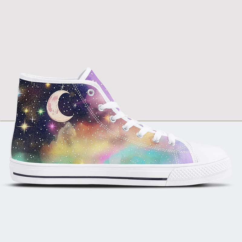 Dreamy Clouds Print High Tops