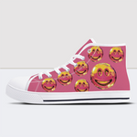 Smiley Face Print High Tops