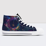 Fantasy Starry Sky And Moon Print High Tops