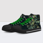 Fire Skeleton Print High Tops