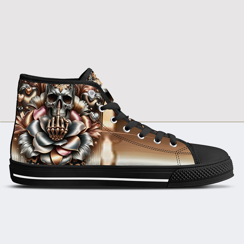 Skull Print High Tops