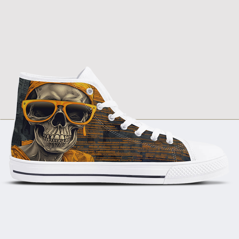 Skull Print High Tops