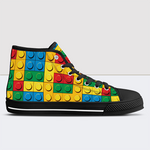 Building Block Print High Tops